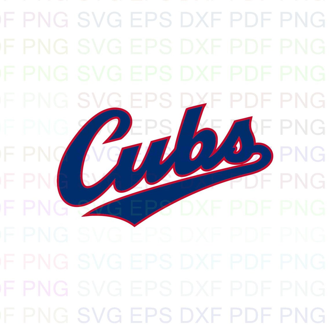 Chicago Cubs Mlb 25 Svg Dxf Eps Pdf Png Cricut Cutting file | Etsy