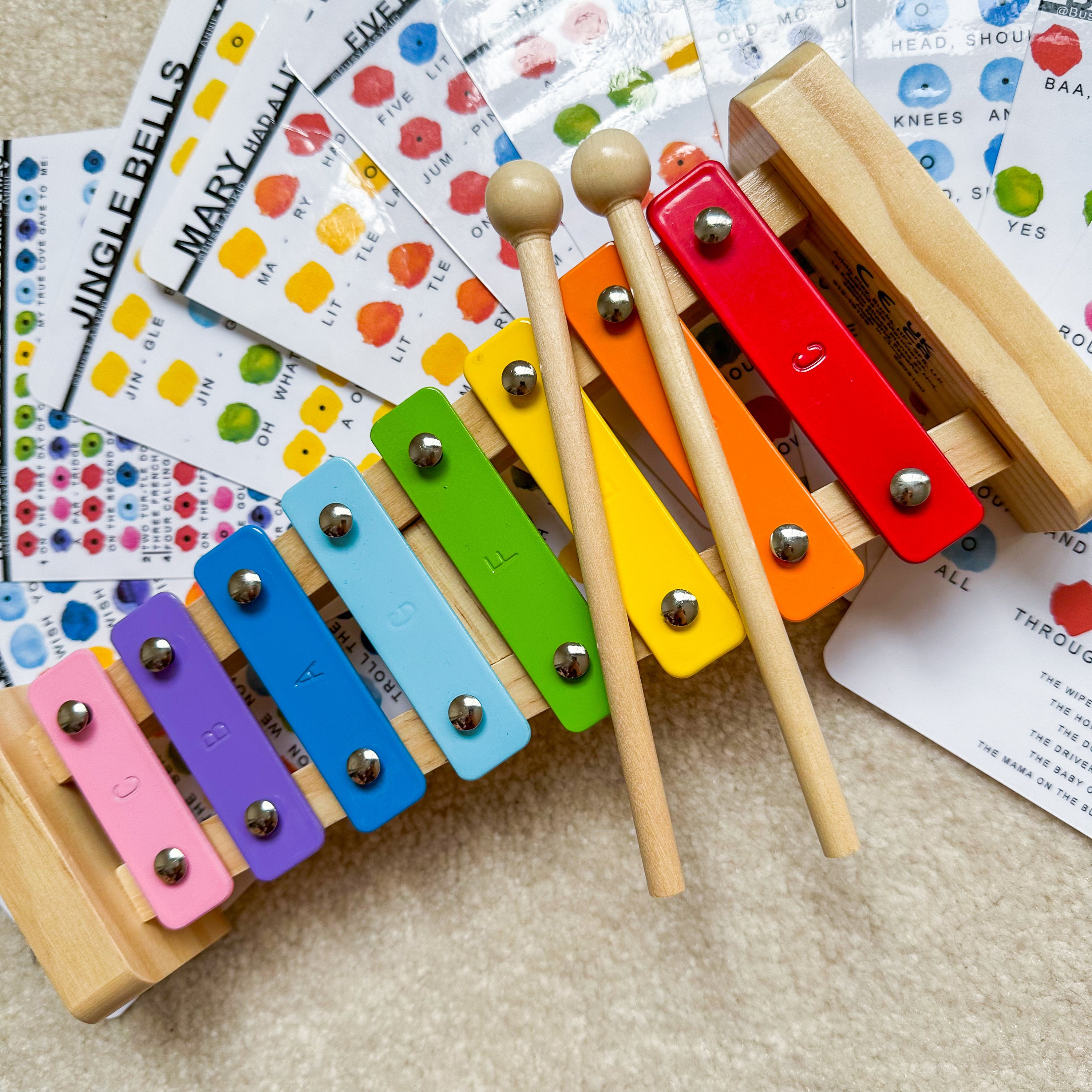 Colorcoded Stickers With Colorcoded Songbook for Etsy