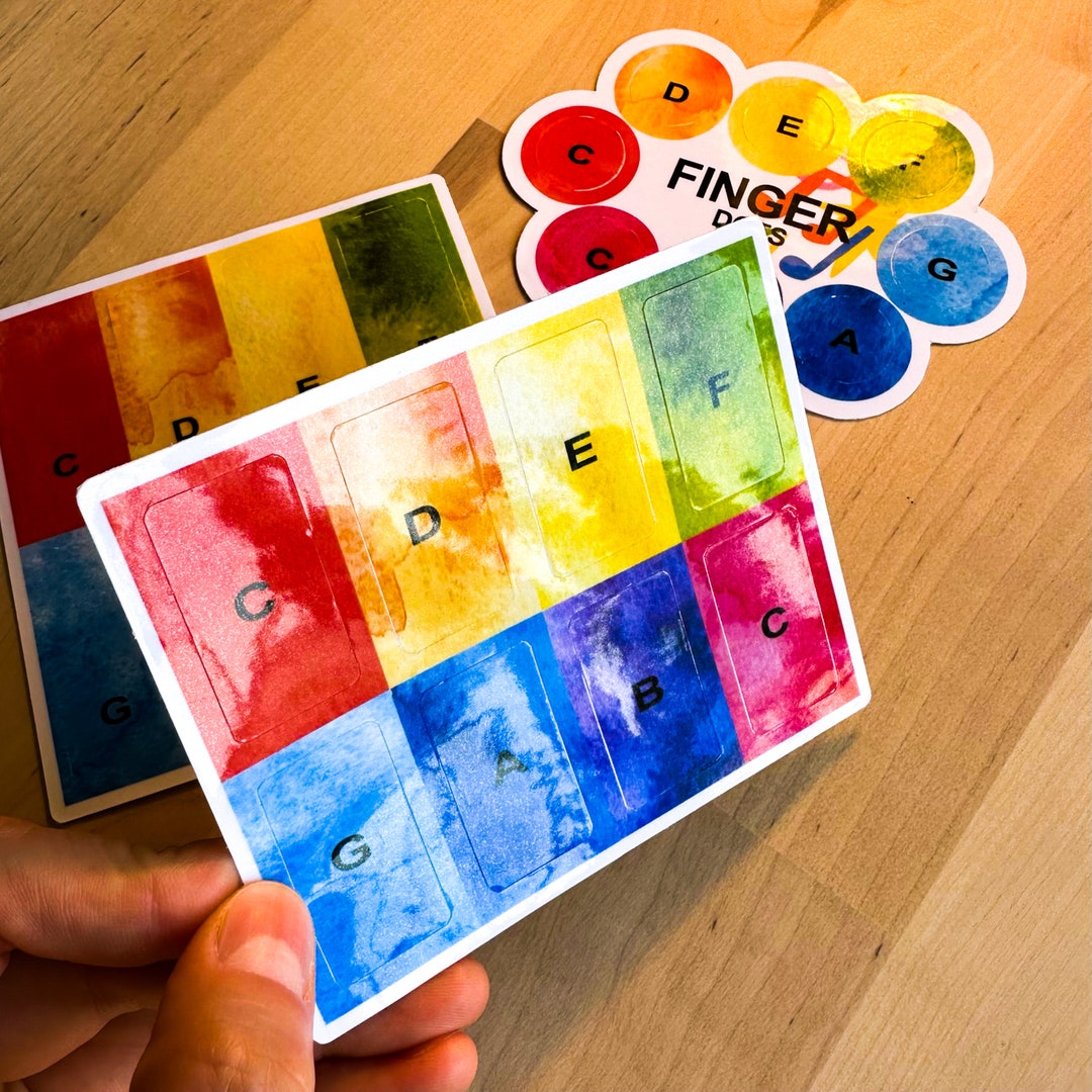 Colorcoded Stickers With Colorcoded Songbook for Etsy