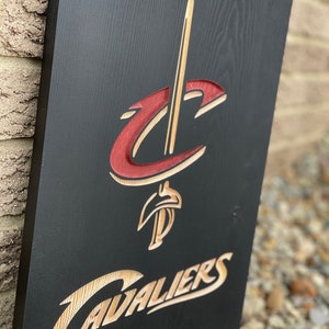 Cleveland Cavaliers Carved Wooden Sign: NBA Sports Decor - Etsy