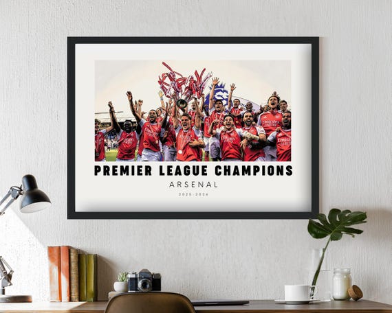 Arsenal Premier League Champions 2025-26 Art Print | Team