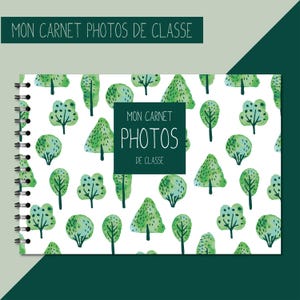 Álbum de fotos de clase A4 _ Álbum de recuerdos escolares para completar _ Fotos del año escolar _ Guardería _ Primaria _ Secundaria _ Preparatoria _ Árbol