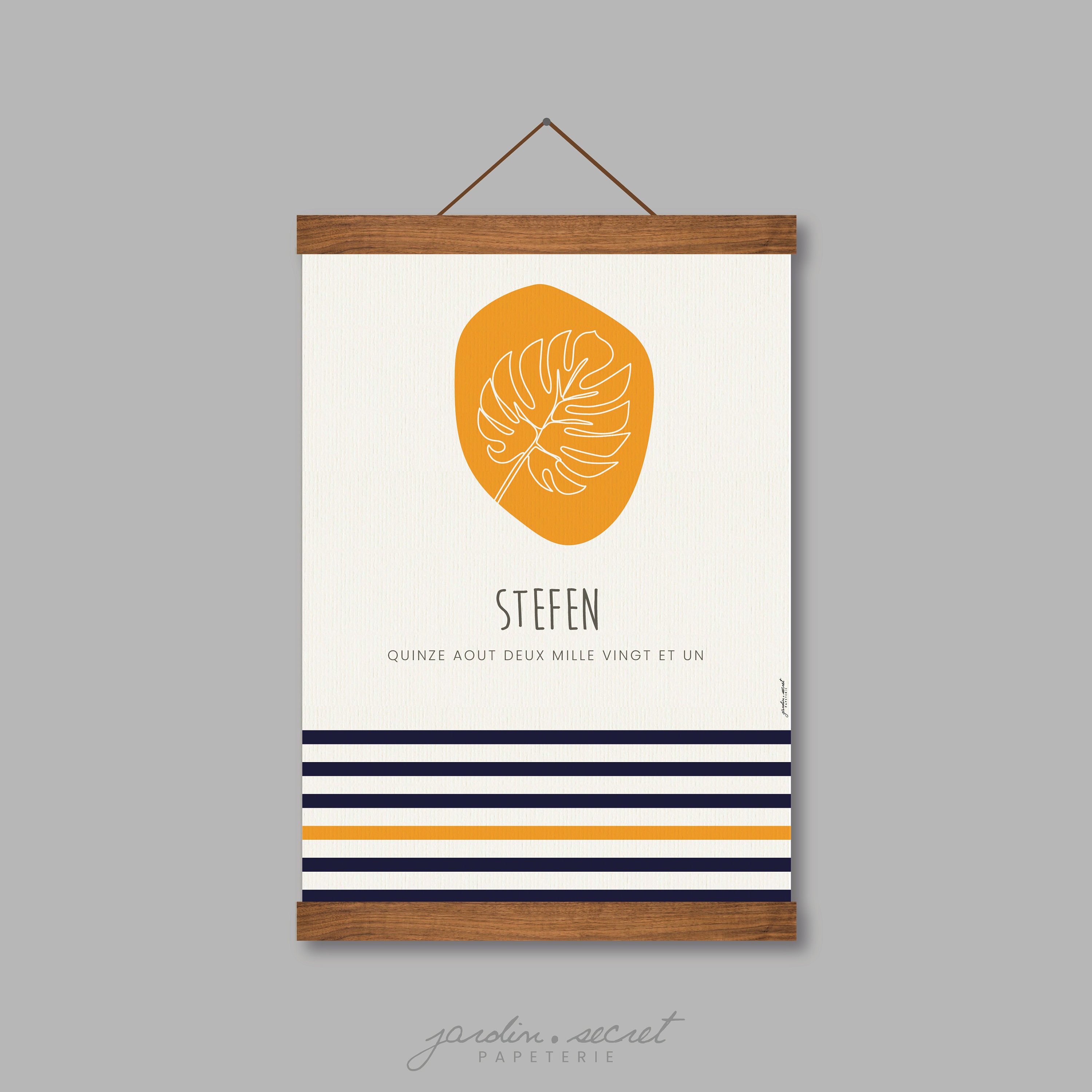 Affiche Décorative Personnalisée Pour Chambre d'enfant et Bébé, Cadeau Personnalisé Naissance