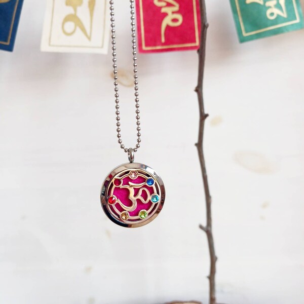 Aromatherapy Jewellery Necklace | OM Chakra 30mm