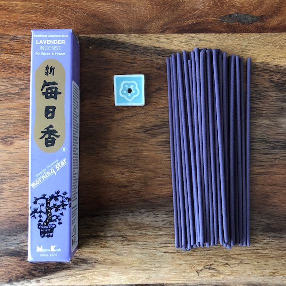 Nippon Kodo Morning Star Incienso Japonés De Sándalo - 200 Caja De Palo con  Soporte De Cerámica : .es: Hogar y cocina