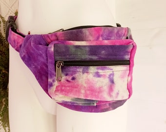 Tie Dye Bum Bag | 3 zipped Compartments