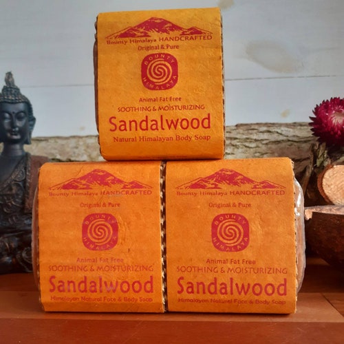 Natural Himalayan Sandalwood Soap 100g bar