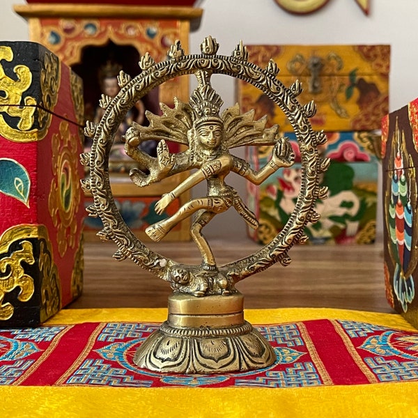 Shiva Nataraja Statue en laiton 13 cm