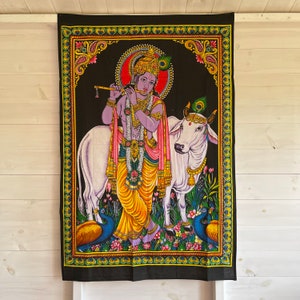 Krishna photo sale frame