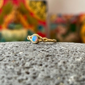 Toe Ring Azure Gold plated adjustable Toe ring