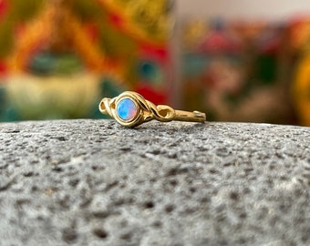 Toe Ring Azure Gold plated adjustable Toe ring