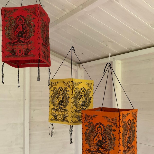 Lokta Paper Nepalese Lampshade Buddha