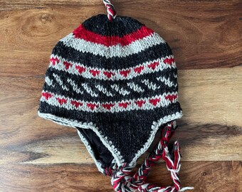 Tigerstars Nepalese Hand Knit Lion 100% Wool Hat Tigerstars Nepalese Hand Knit Lion 100% Wool Hat
