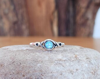 Toe Ring Azure Sterling Silver adjustable Toe ring