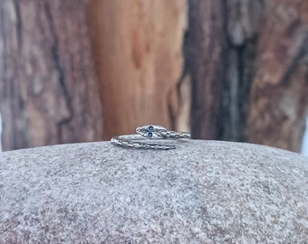 Snake Toe Ring | Solid Silver adjustable Toe Ring