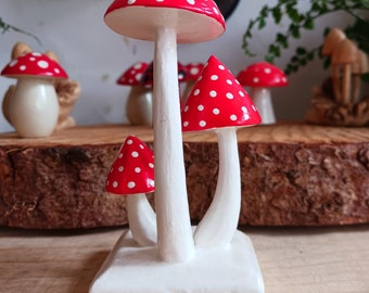 Cluster of Fly Agaric Mushrooms