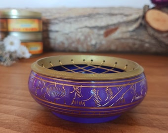 Crown Chakra Resin Incense Burner | Charcoal Jar (Small)