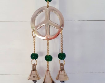 Small Peace Symbol Windchime