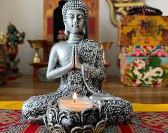 Spookachtig Canberra rek Boeddha waxinelicht - Etsy Nederland