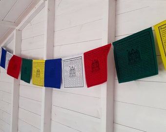 Buddhist Prayer flags  |  Chenrezig