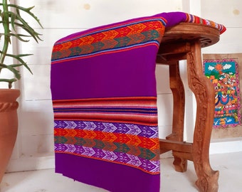 Handgewebte peruanische Tischdecke | Überwurf (verschiedene Farben)
