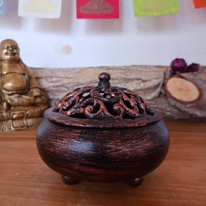 Ornate Iron Incense Burner | Charcoal Burner