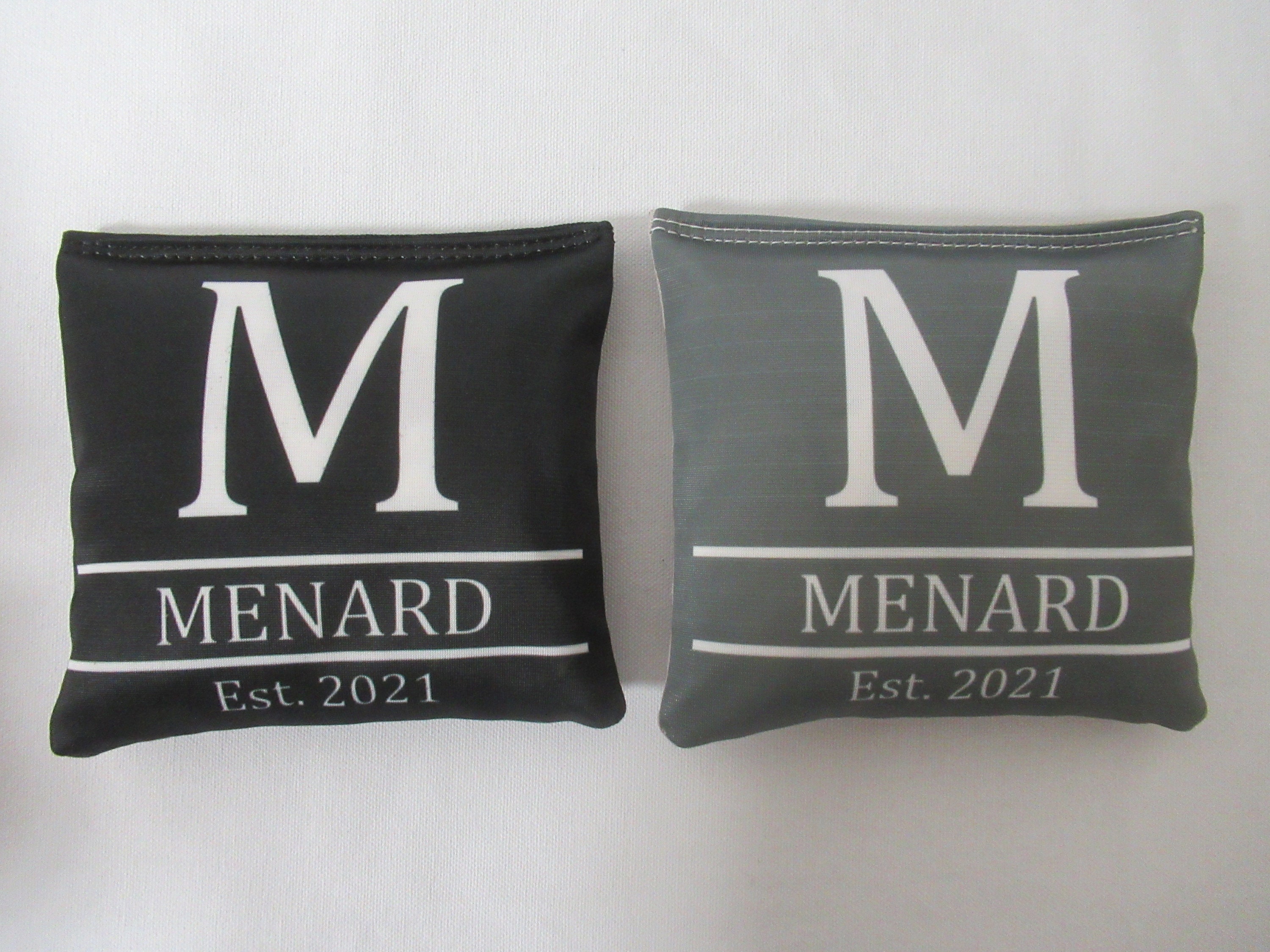 Set of 8 All Weather Resin Filled Monogram Family Name Cornhole Bags …