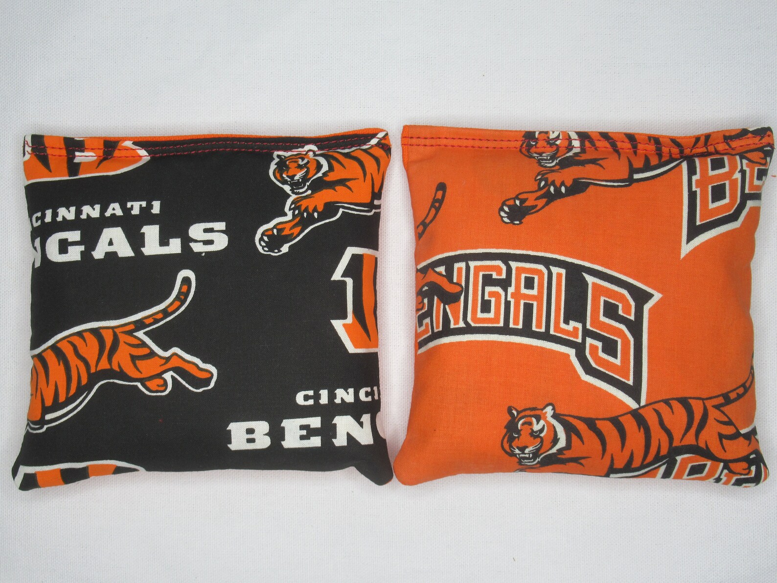 Set of 8 Cornhole Bags Cincinnati Bengals Handmade MADE in the Etsy