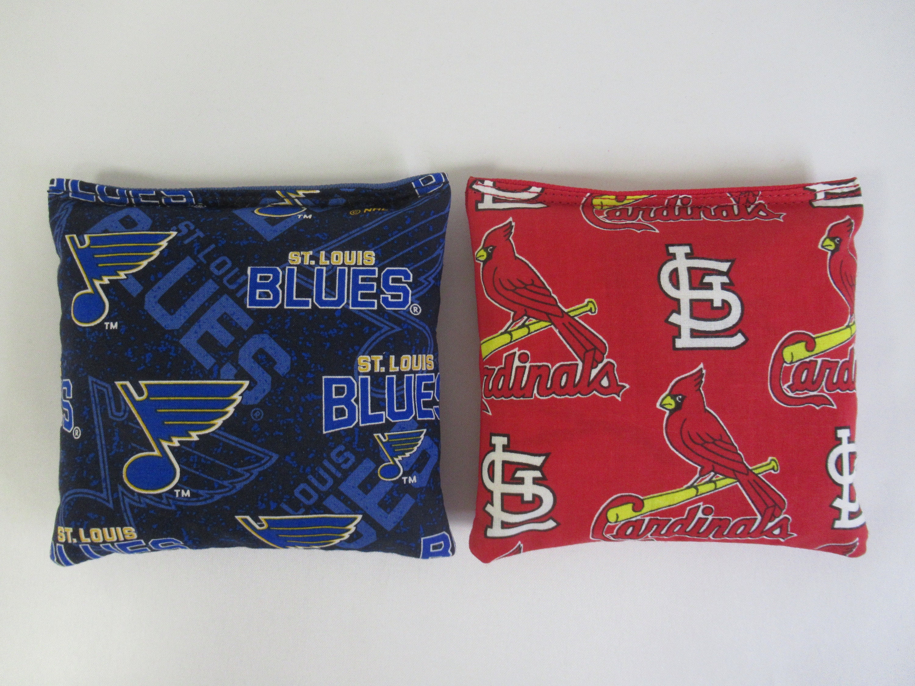 Set Of 8 Stick Slick St. Louis Cardinals Blues Cornhole Bags FREE SHIPPING