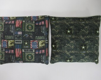 Set of 8 Cornhole Bags Stars US Army Military Patriotic Flag Handmade MADE in the USA