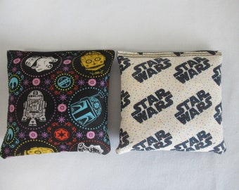 Set of 8 Cornhole Bags Star Wars Storm Trooper R2D2 Empire Retro Handmade MADE in the USA