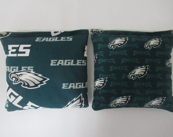 thumbnail image 2 of Philadelphia Eagles Cornhole Bean Bags – 8-Pack – Handcrafted – Official Team Colors 2 of 6