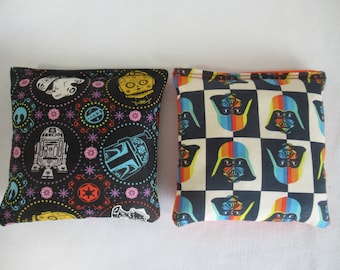 Set of 8 Cornhole Bags Star Wars Storm Trooper Darth Vader Retro Handmade MADE in the USA