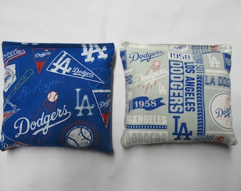 Set of 8 Cornhole Bags Los Angeles LA Dodgers Baseball Handmade MADE in the USA