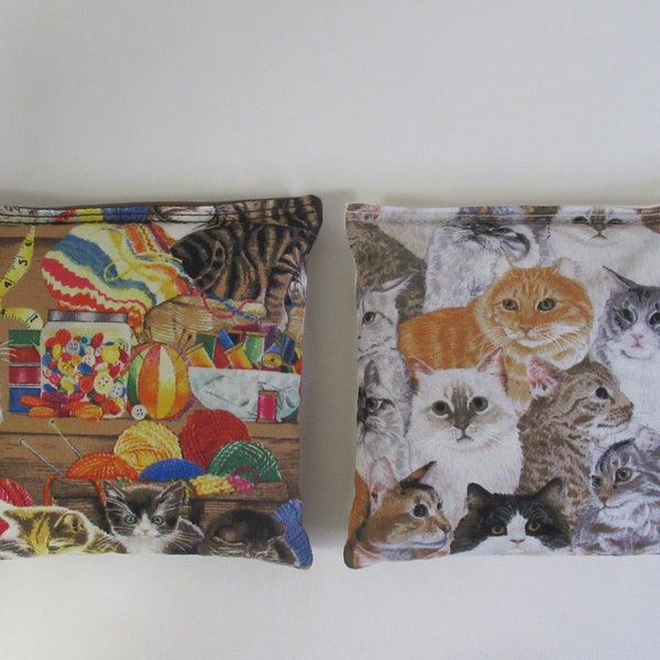 Set of 8 Cornhole Bags Kittens Cat Lovers Kitty Cat American Handmade MADE in the USA