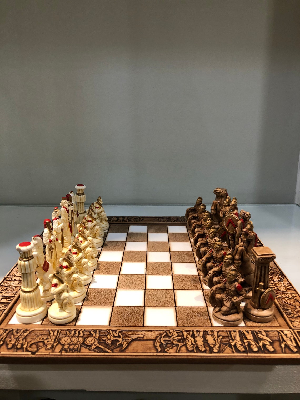 Ancient Greece Chess Set Etsy