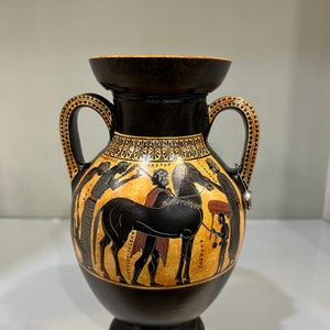 Greek Pottery, Ceramics of Achilles and Ajax~ Playing a board game image 9