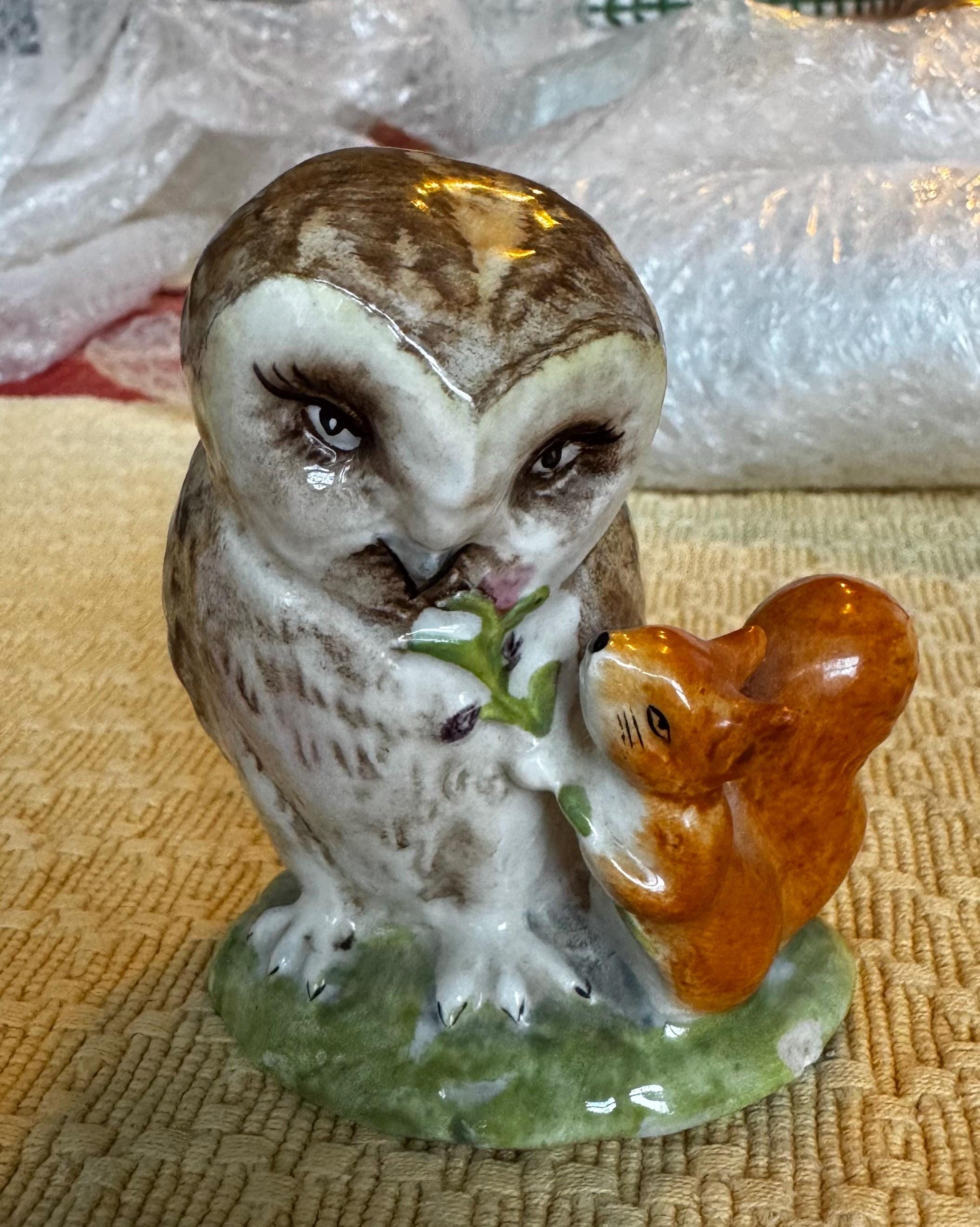 Beatrix Potter Figurine Owl Beswick - Etsy UK