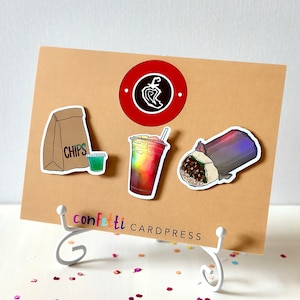 Chipotle- Inspired Holographic Sticker Pack