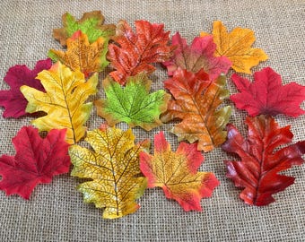 Faux Maple & Oak Autumn Leaves: Fall Home Decor