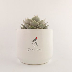 Personalized Succulent Planter Gift| SUCCULENT INCLUDED | Gift for him| Her | Custom Succulent Pot| Friends Birthday Gift |Sponsor Gift