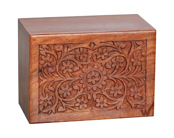 The Wrightwood Personalized wooden handmade urns for pet/dog/cat ashes