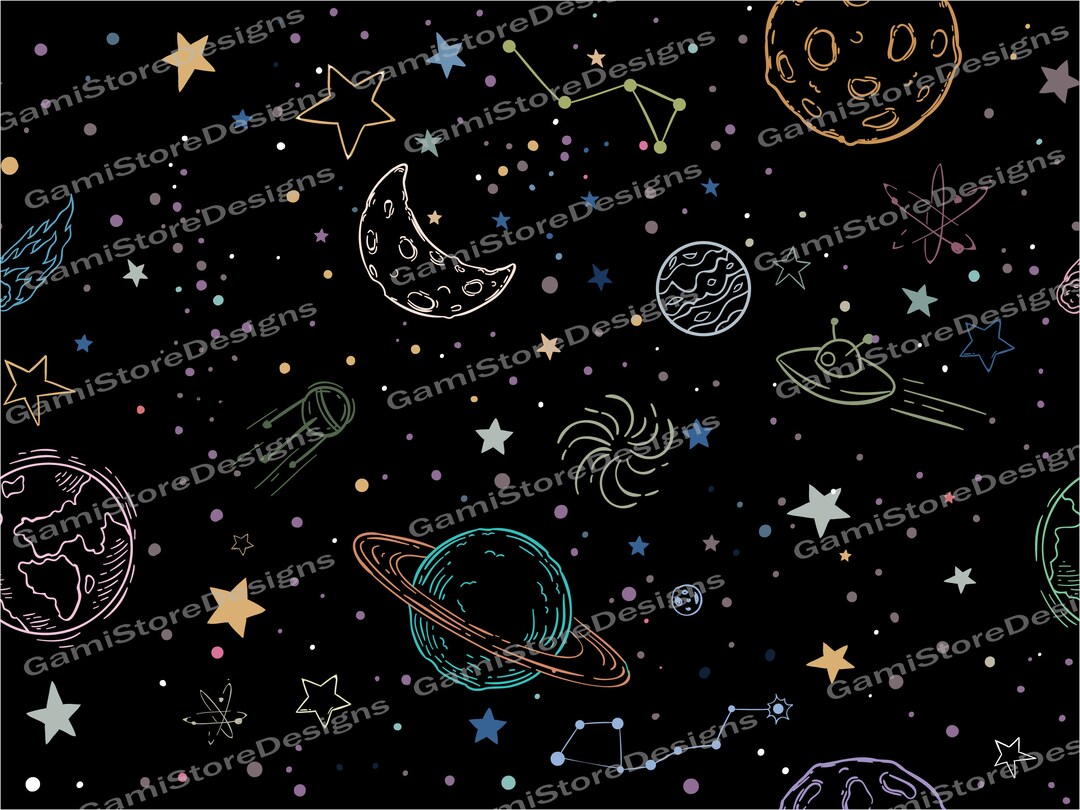 World Svg,sky Svg,falling Stars Pattern Svg,night Sky Stars Svg ...