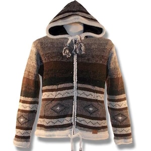 100% Wool Lined Jacket with Hood for men and women
