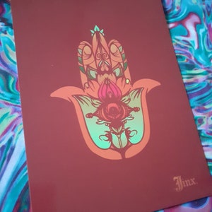 Hamsa hand - Remixed print