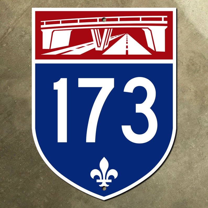 Quebec Autoroute A-173 Route Marker Road Sign Canada 1972 Freeway - Etsy