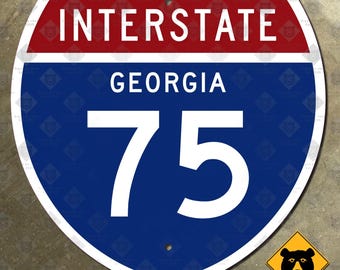 Georgia interstate route 75 highway marker road sign Atlanta