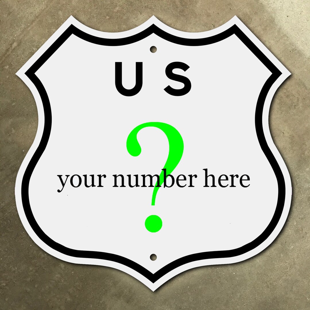 CUSTOM US Route Highway Marker Sign Mother Road California Etsy