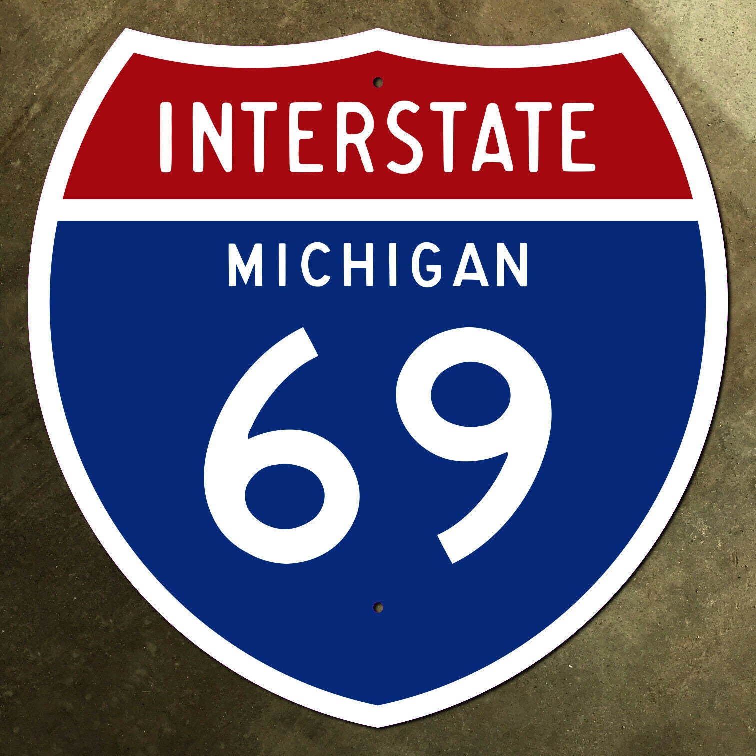 Michigan Interstate Route 69 Highway Marker Road Sign Lansing - Etsy Norway