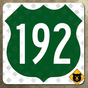 Florida US Route 192 marcatore autostrada 1956 cartello stradale Kissimmee St Cloud